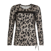 I’cona Animal Print Sequin Detail Top– Style 64069-60095-16