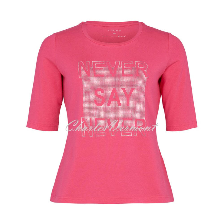I’cona ‘Never Say Never’ Top – Style 64073-60007-430 (Pink)