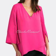 Joseph Ribkoff Top – Style 201085 (Hyper Pink)