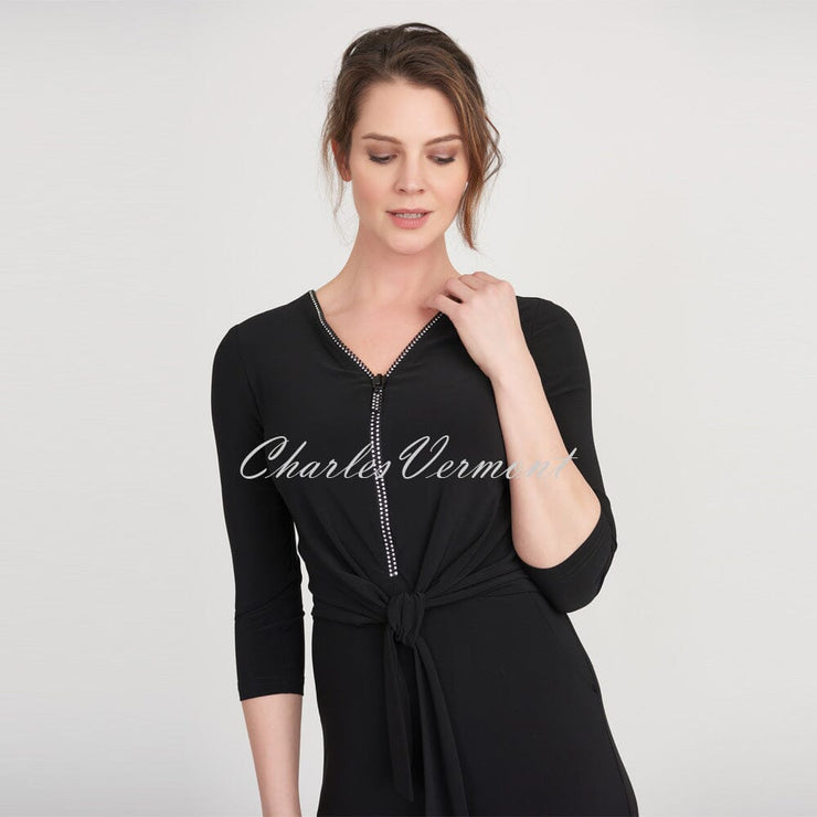 Joseph Ribkoff Jumpsuit – Style 203218 (Black)