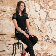 Joseph Ribkoff Trouser – Style 203392 (Black / Multi)