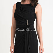 Joseph Ribkoff Dress – Style 204231 (Black with Diamante Detail)