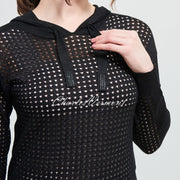 Joseph Ribkoff ‘Hoodie’ Top – Style 212906 (Black)