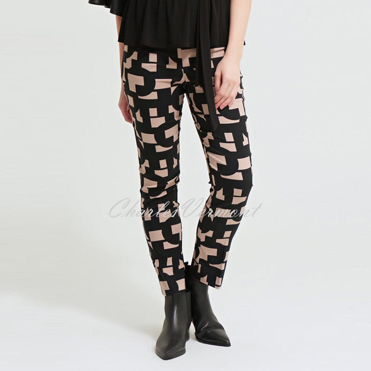 Joseph Ribkoff Trouser – Style 213297 (Black/Sand)