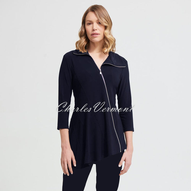 Joseph Ribkoff Asymmetrical Tunic – Style 213416 (Midnight Blue)