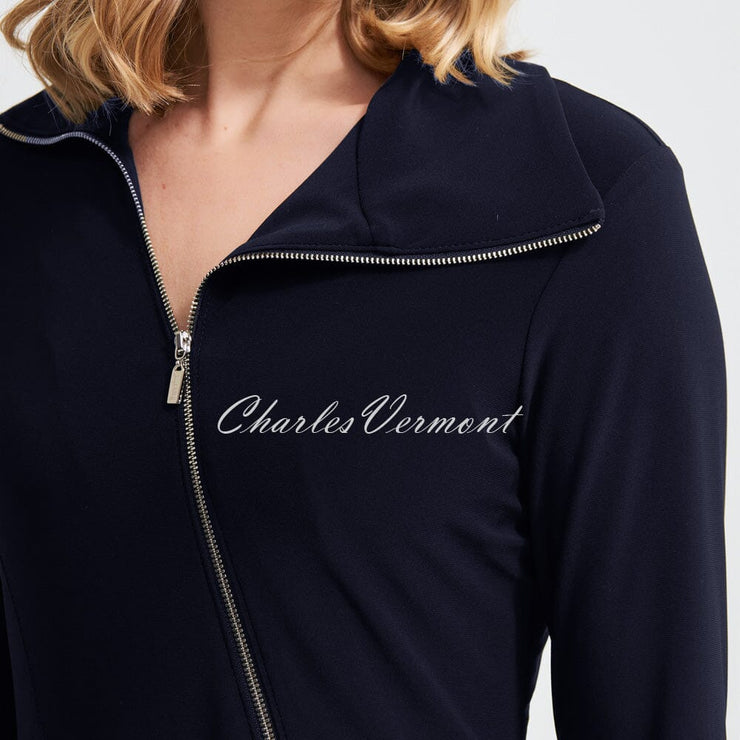 Joseph Ribkoff Asymmetrical Tunic – Style 213416 (Midnight Blue)