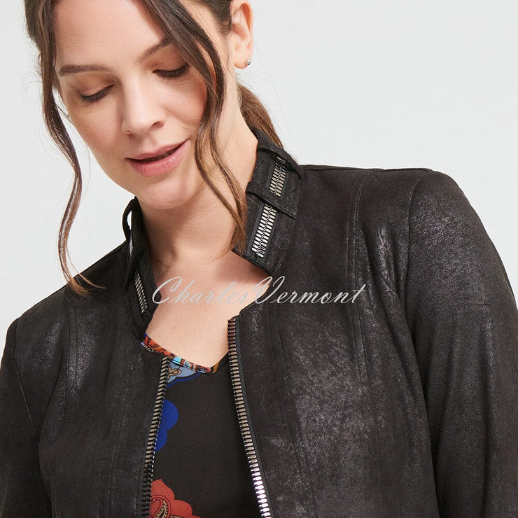 Joseph Ribkoff Faux Leather Jacket – Style 213948