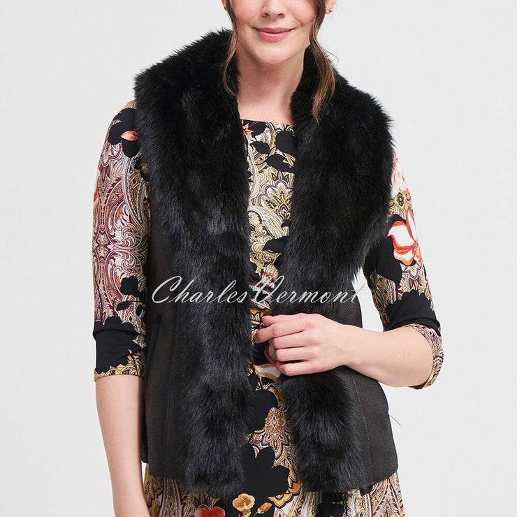 Joseph Ribkoff Faux Fur Gilet – Style 213996