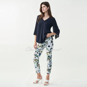 Joseph Ribkoff Postcard Print Trouser – Style 221005