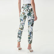 Joseph Ribkoff Postcard Print Trouser – Style 221005