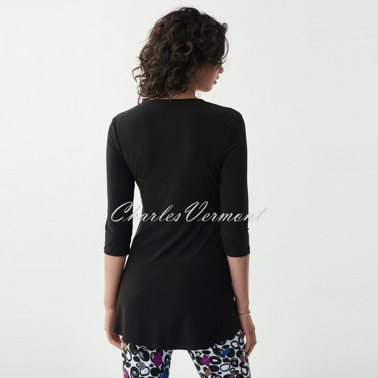 Joseph Ribkoff Tunic with Ring Details – Style 221032 (Black)