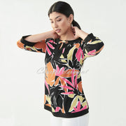 Joseph Ribkoff Leaf Print Top – Style 221075