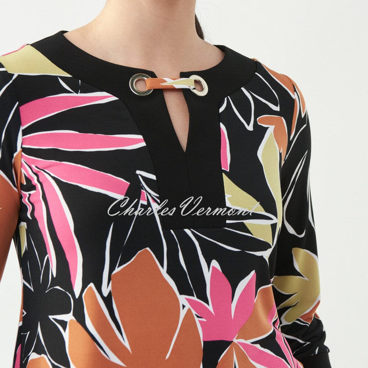 Joseph Ribkoff Leaf Print Top – Style 221075