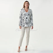 Joseph Ribkoff Abstract Print Jacket – Style 221113