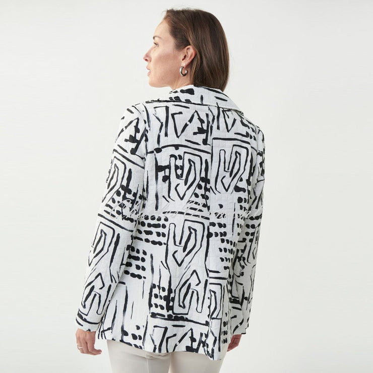 Joseph Ribkoff Abstract Print Jacket – Style 221113