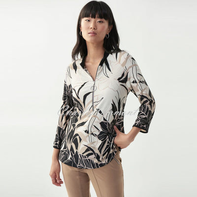Joseph Ribkoff Palm Print Top – Style 221118