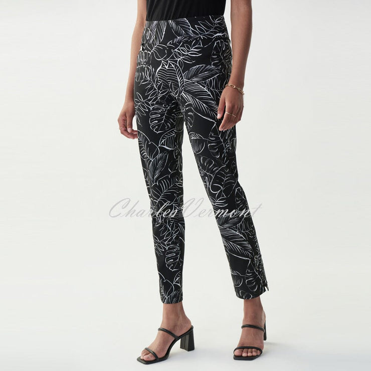 Joseph Ribkoff Palm Print Trouser – Style 221132