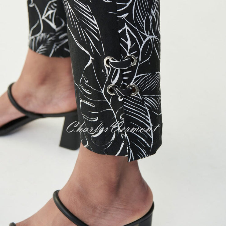 Joseph Ribkoff Palm Print Trouser – Style 221132