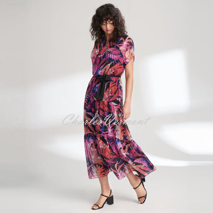 Joseph Ribkoff Tropical Chiffon Dress – Style 221165