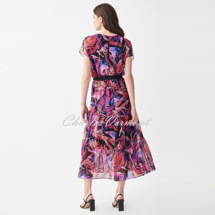 Joseph Ribkoff Tropical Chiffon Dress – Style 221165