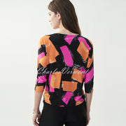 Joseph Ribkoff Abstract Print Top – Style 221175