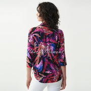 Joseph Ribkoff Tropical Print Diamante Zip Tunic – Style 221191