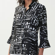Joseph Ribkoff Abstract Print Blouse – Style 221221 (Black)
