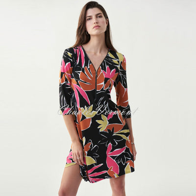 Joseph Ribkoff Leaf Print Dress – Style 221257