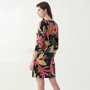 Joseph Ribkoff Leaf Print Dress – Style 221257
