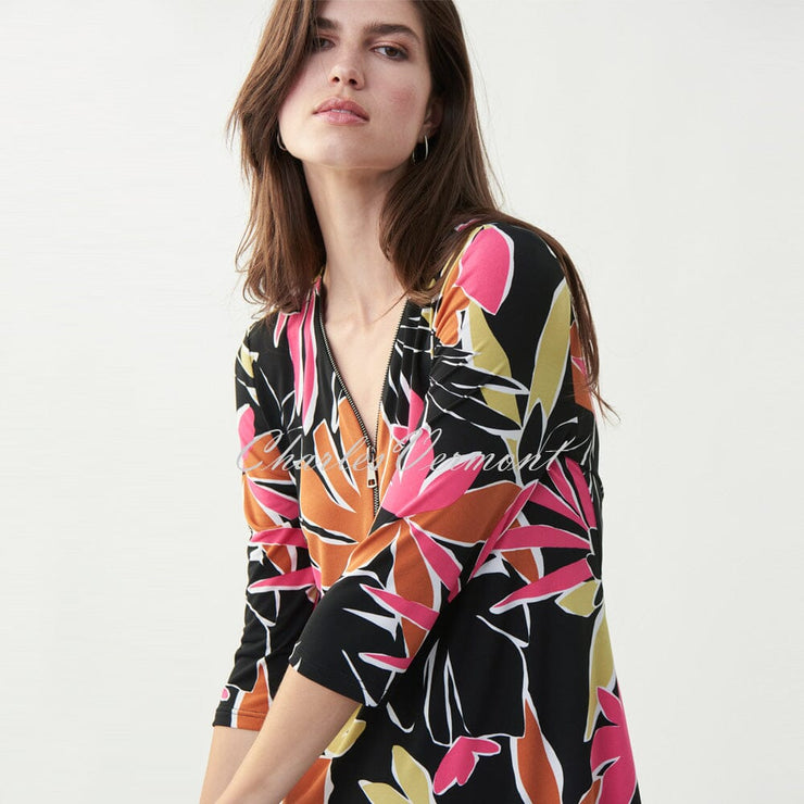 Joseph Ribkoff Leaf Print Dress – Style 221257