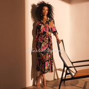 Joseph Ribkoff Leaf Print Dress – Style 221271