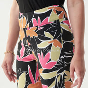 Joseph Ribkoff Leaf Print Lace Ankle Trouser – Style 221319