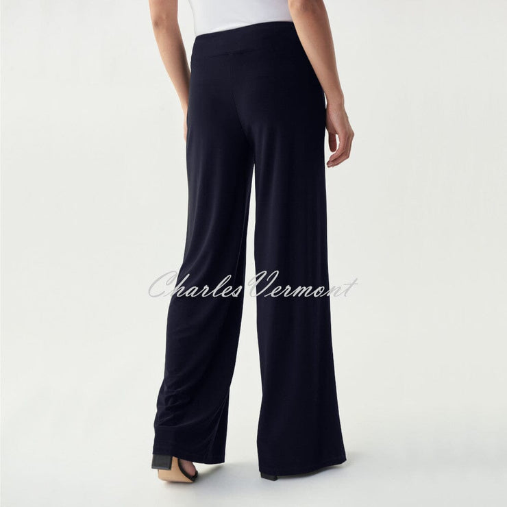 Joseph Ribkoff 'Signature' Wide Leg Trouser – Style 221340 (Midnight Blue)