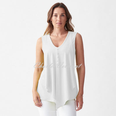 Joseph Ribkoff Layered Top – Style 221357 (Vanilla)