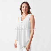 Joseph Ribkoff Layered Top – Style 221357 (Vanilla)