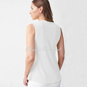 Joseph Ribkoff Layered Top – Style 221357 (Vanilla)