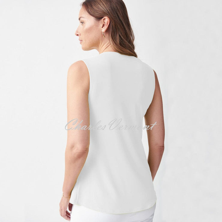 Joseph Ribkoff Layered Top – Style 221357 (Vanilla)