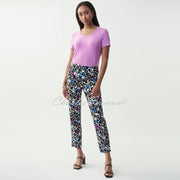 Joseph Ribkoff Multi-Coloured Print Trouser – Style 221367