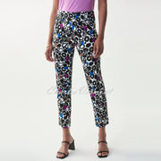 Joseph Ribkoff Multi-Coloured Print Trouser – Style 221367