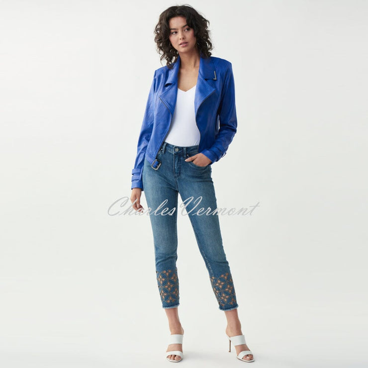 Joseph Ribkoff Crop Jacket – Style 221913 (Royal Sapphire)