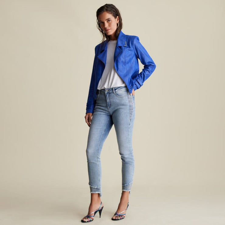 Joseph Ribkoff Crop Jacket – Style 221913 (Royal Sapphire)