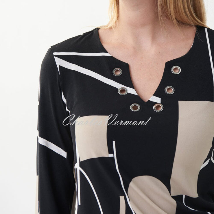Joseph Ribkoff Abstract Print Top – Style 222039