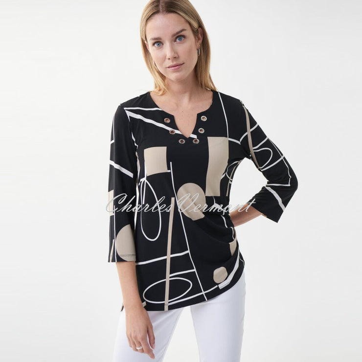 Joseph Ribkoff Abstract Print Top – Style 222039