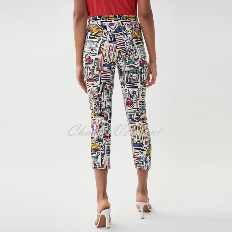 Joseph Ribkoff City Life and Block Print Trouser – Style 222067