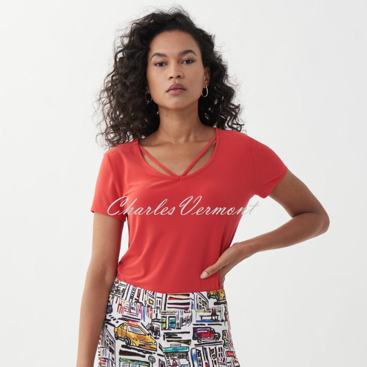 Joseph Ribkoff Top – Style 222136 (Lacquer Red)
