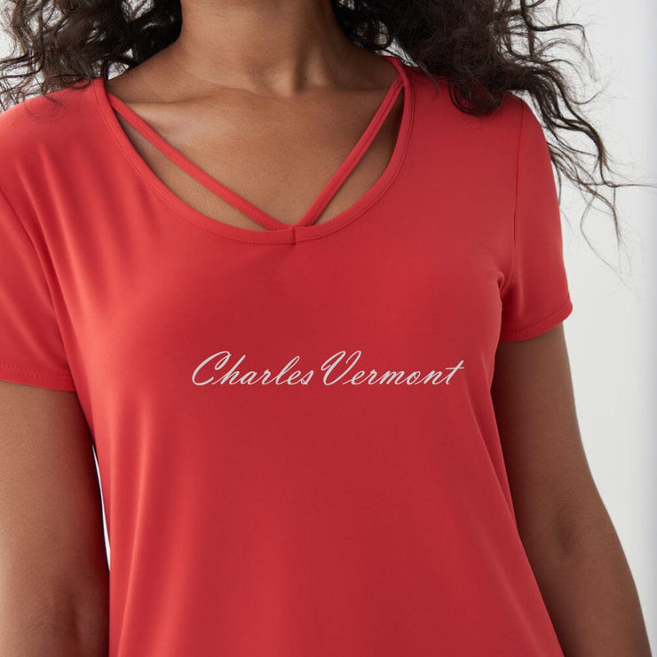 Joseph Ribkoff Top – Style 222136 (Lacquer Red)