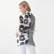 Joseph Ribkoff Mixed Print Chiffon Blouse/Jacket – Style 222145