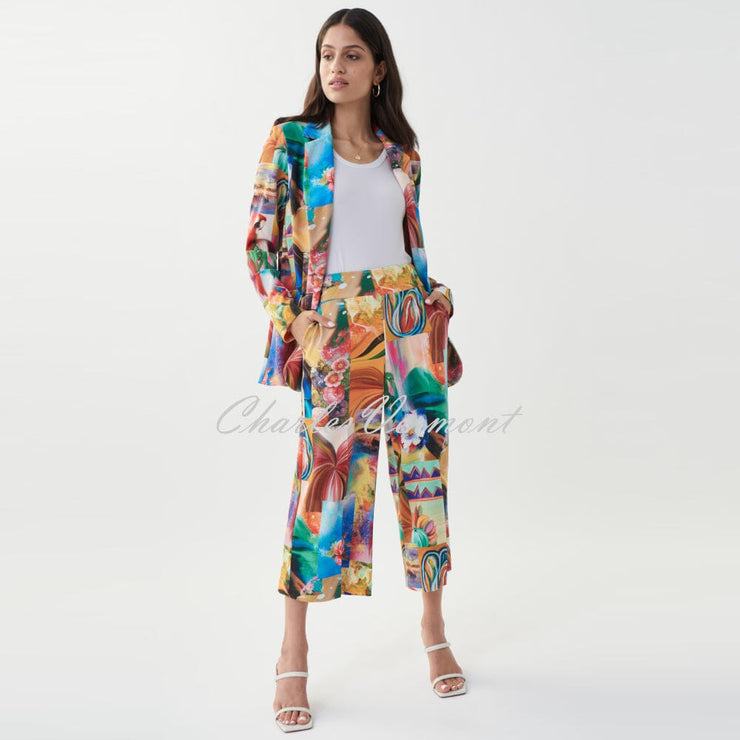 Joseph Ribkoff Vibrant Print Culotte Trouser – Style 222226
