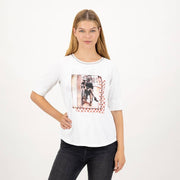 Just White Half-Sleeve Top – Style J1029