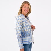 Just White Jacket with Rhinestone Detail- Style J2963
